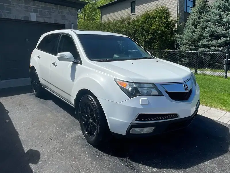 2012 Acura MDX Tech Pkg, bílá, 180 000 km, dovoz Kanada — foto 7 z 7