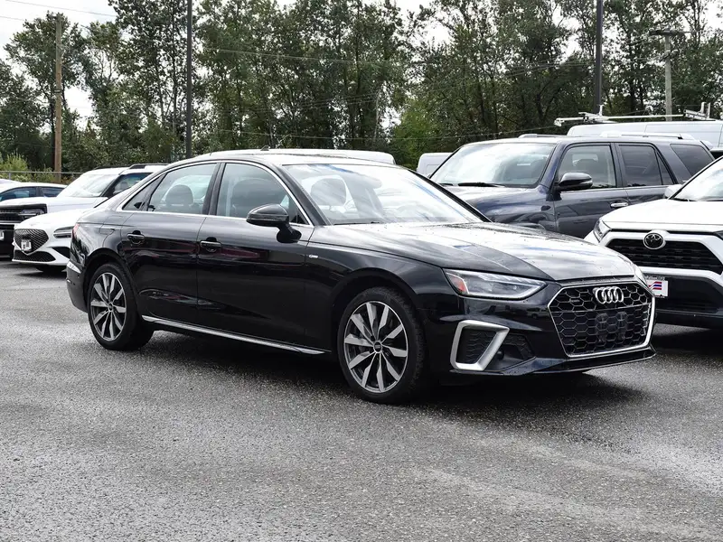 2022 Audi A4 Progressiv, černá, 55 028 km, dovoz Kanada — foto 6 z 12