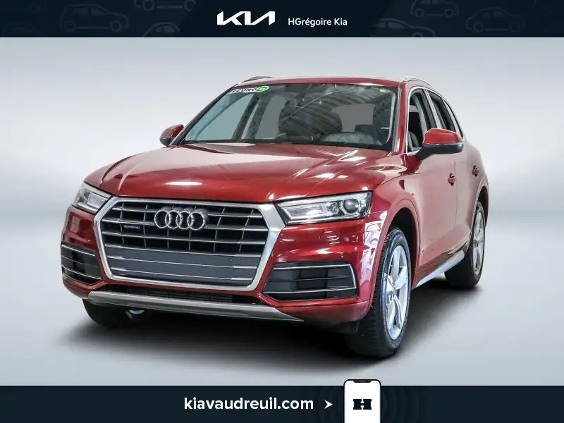 2018 Audi Q5 Progressiv, červená, 110 461 km, dovoz Kanada — foto 2 z 12