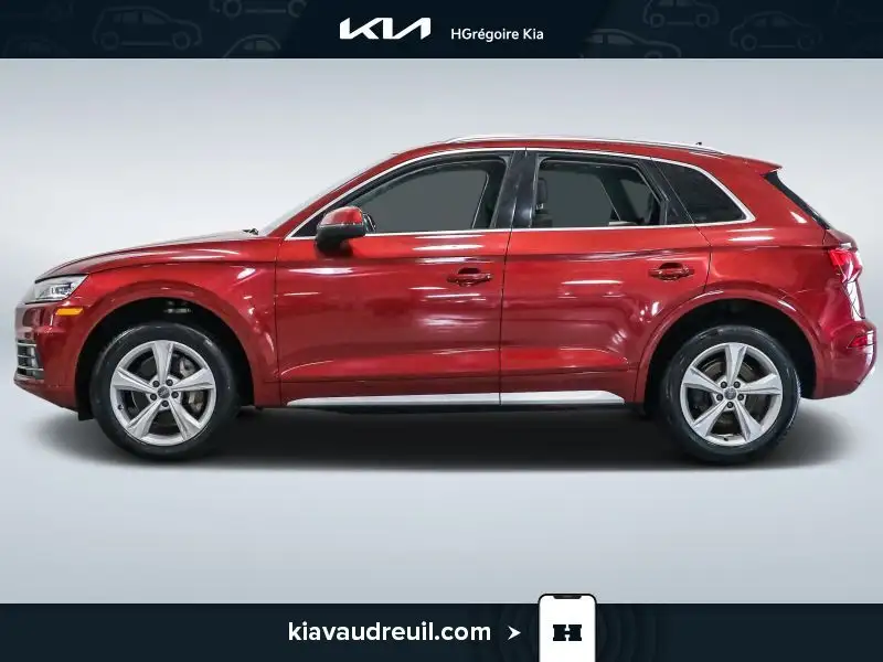 2018 Audi Q5 Progressiv, červená, 110 461 km, dovoz Kanada — foto 3 z 12