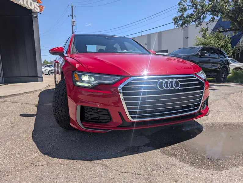 2023 Audi A6 Progressiv, FULLY LOADED!!, červená, 69 049 km, dovoz Kanada — foto 3 z 12