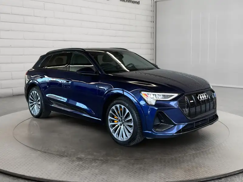 2022 Audi E-Tron Progressiv, modrá, 88 464 km, dovoz Kanada — foto 3 z 12