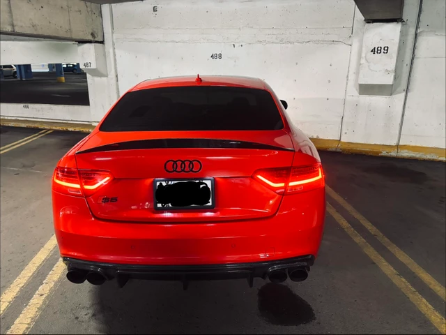 2014 Audi S5 Technik, červená, 99 800 km, dovoz Kanada — foto 4 z 5