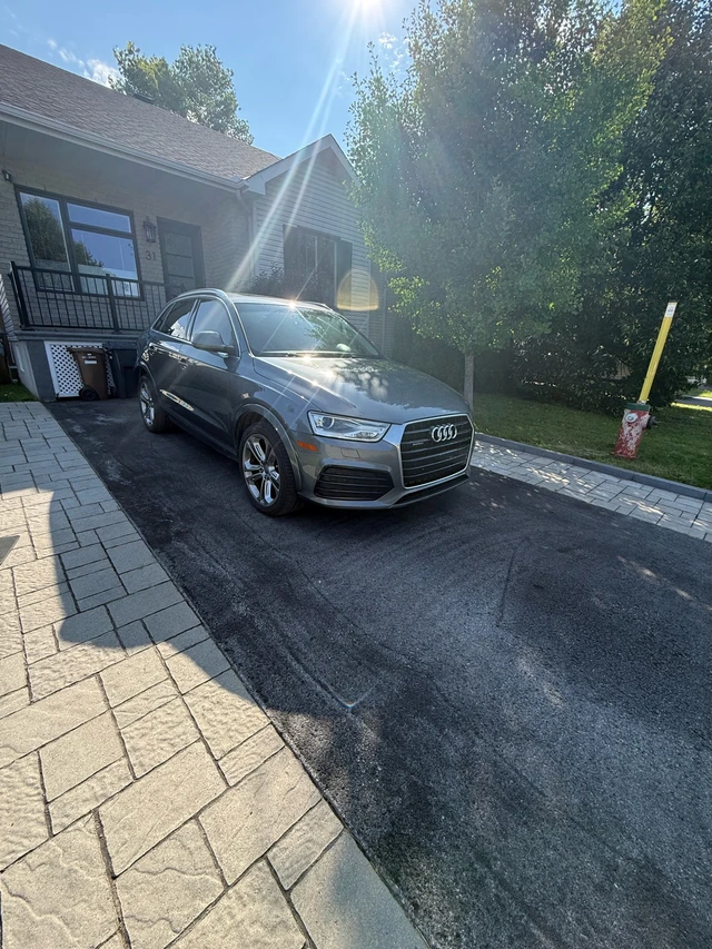 2018 Audi Q3, šedá, 115 000 km, dovoz Kanada — foto 2 z 5