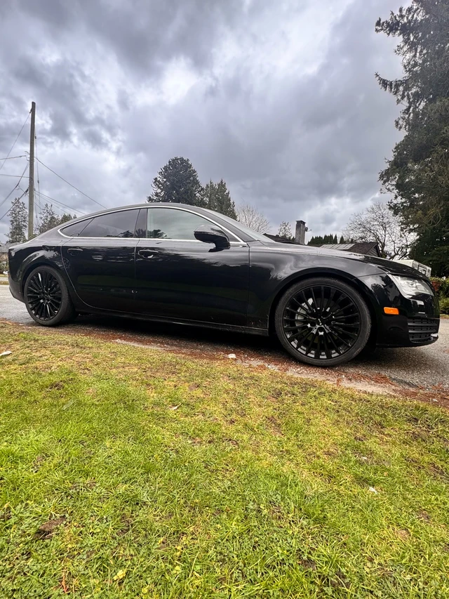 2014 Audi A7, černá, 170 000 km, dovoz Kanada — foto 3 z 5