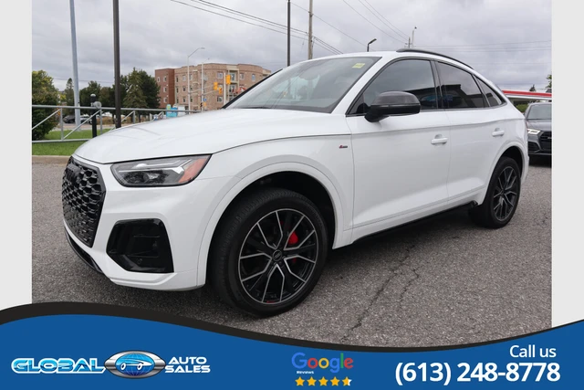 2025 Audi Q5 Progressiv, bílá, 16 771 km, dovoz Kanada — foto 3 z 5