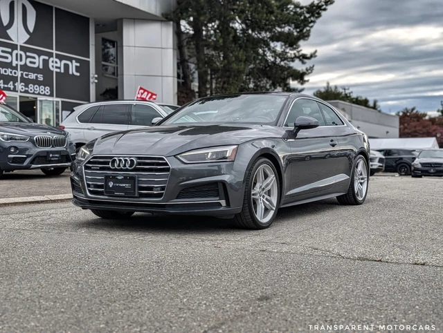 2018 Audi A5 Premium Plus, šedá, 74 349 km, dovoz Kanada — foto 2 z 5