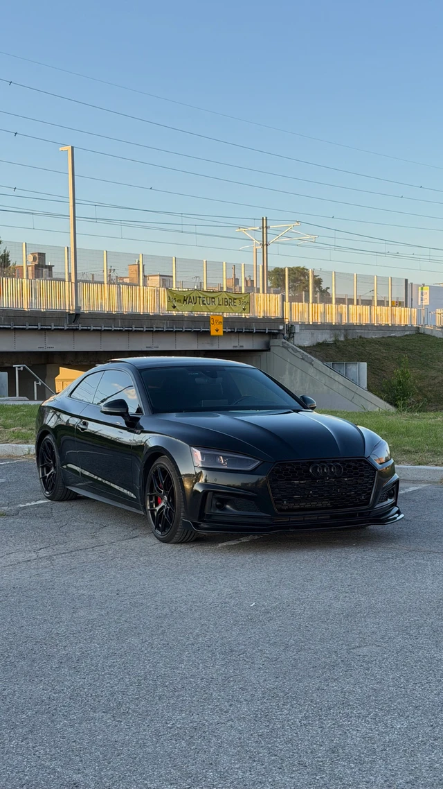 2018 Audi A5, černá, 136 000 km, dovoz Kanada — foto 3 z 5