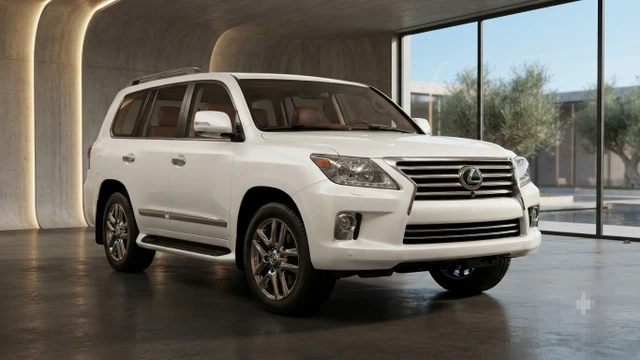 2014 Lexus Lx, bílá, 237 600 km, dovoz Kanada — foto 2 z 5