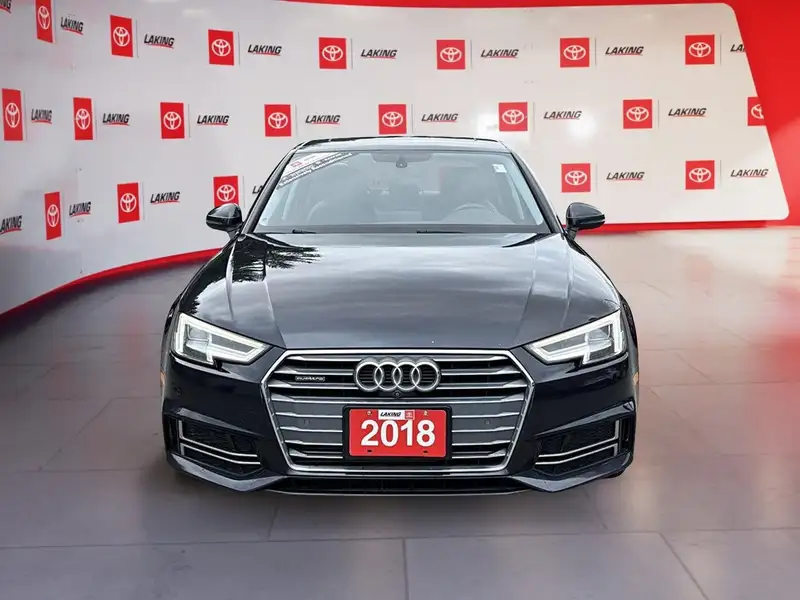 2018 Audi A4 Progressive, modrá, 88 898 km, dovoz Kanada — foto 2 z 12
