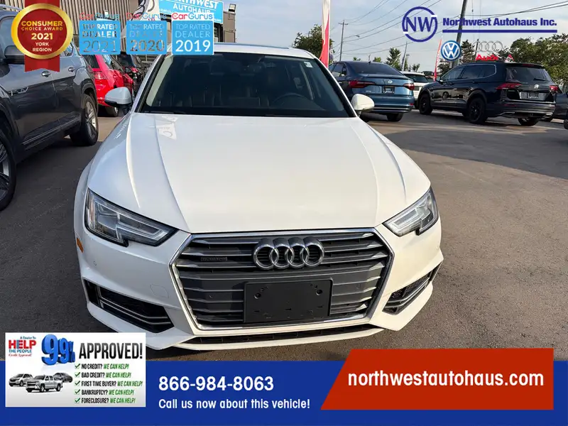 2018 Audi A4 2.0T Progressiv, bílá, 122 000 km, dovoz Kanada — foto 2 z 12