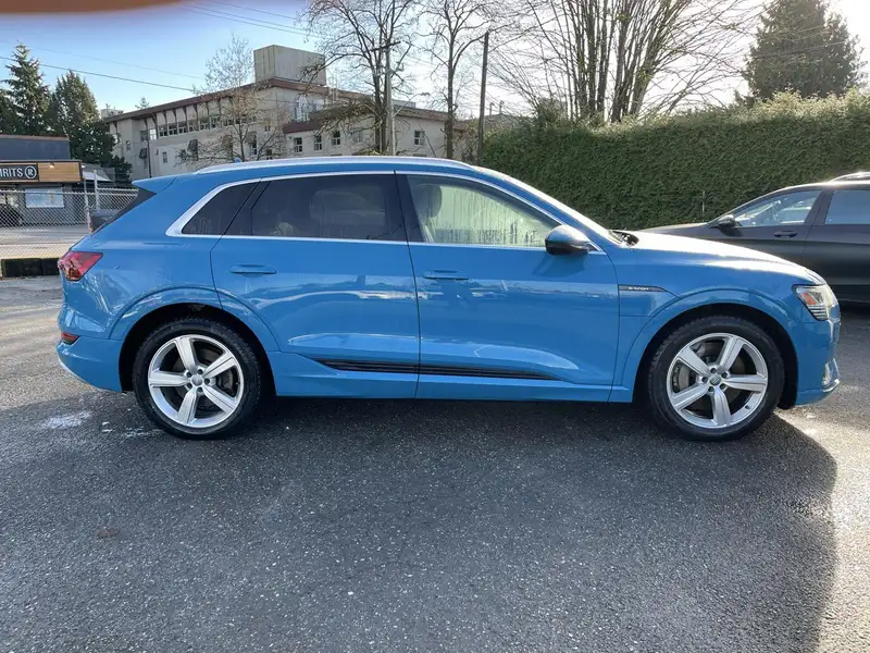 2019 Audi E-Tron Progressiv quattro, modrá, 116 514 km, dovoz Kanada — foto 4 z 12