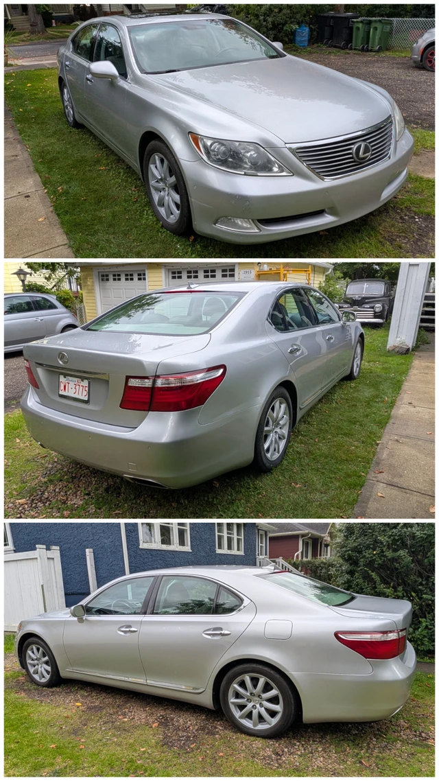 2009 Lexus Ls, stříbrná, 189 000 km, dovoz Kanada — foto 2 z 5