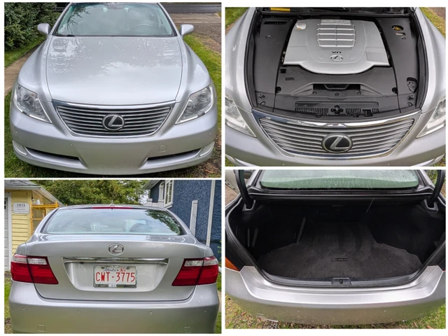 2009 Lexus Ls, stříbrná, 189 000 km, dovoz Kanada — foto 3 z 5