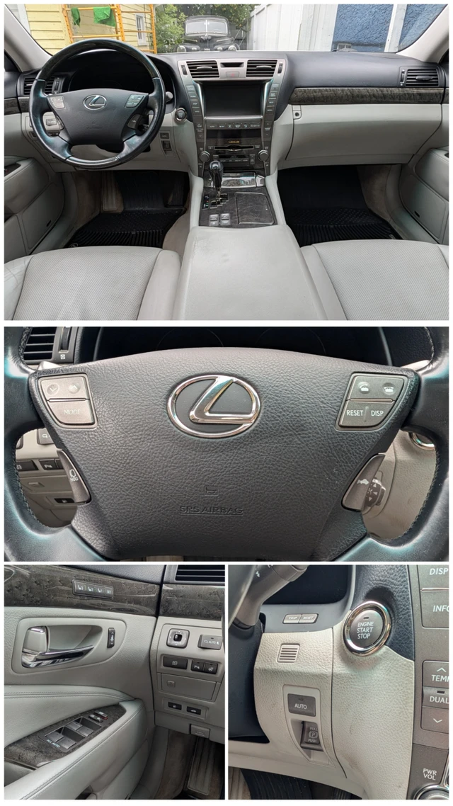 2009 Lexus Ls, stříbrná, 189 000 km, dovoz Kanada — foto 5 z 5