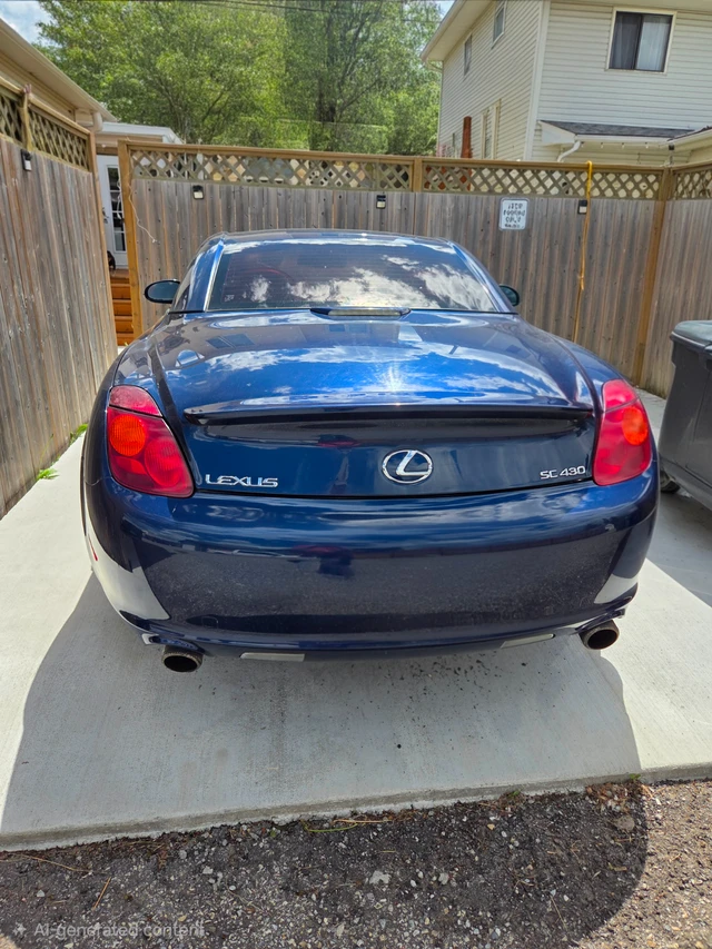 2002 Lexus Sc 430, modrá, 218 360 km, dovoz Kanada — foto 2 z 5