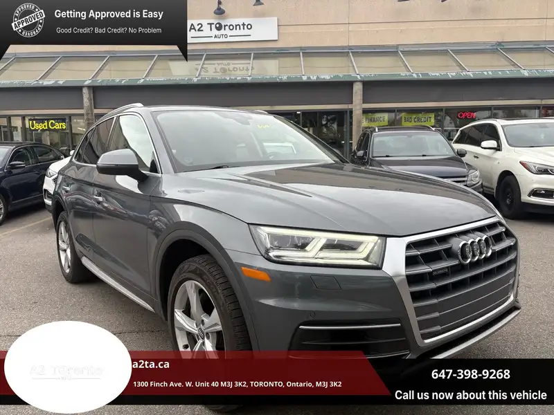 2020 Audi Q5 Progressiv, stříbrná, 101 234 km, dovoz Kanada — foto 2 z 12