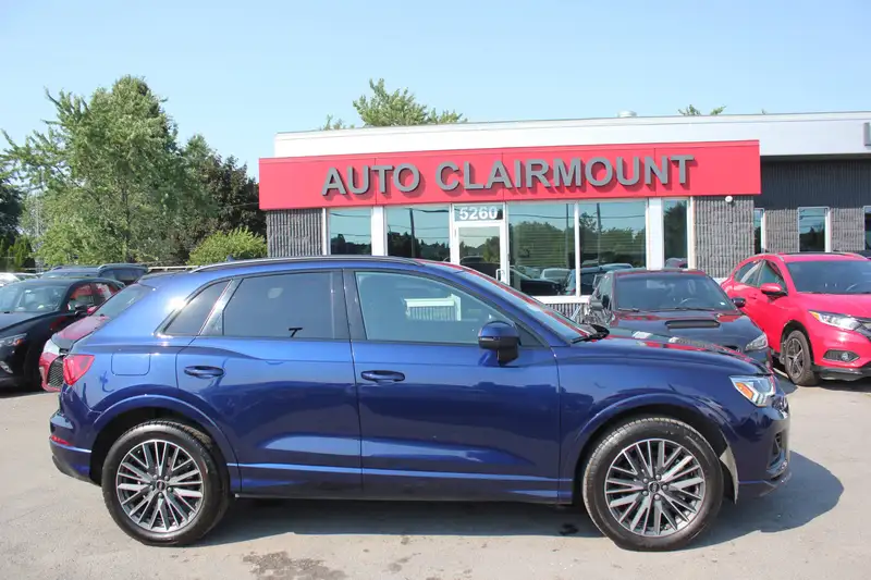 2022 Audi Q3 Progressiv, modrá, 123 922 km, dovoz Kanada — foto 9 z 12