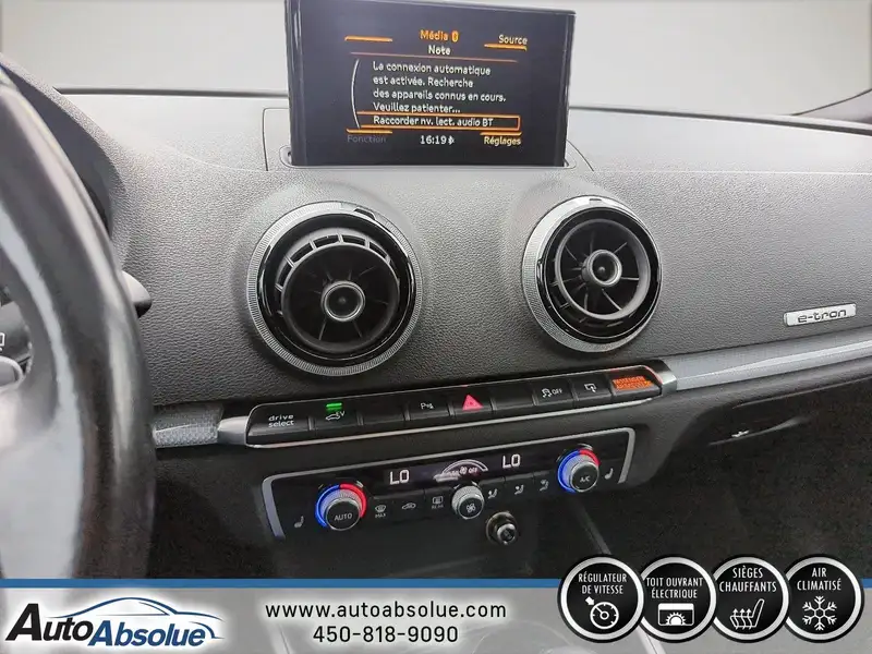 2016 Audi A3 Premium Plus, šedá, 166 000 km, dovoz Kanada — foto 10 z 12