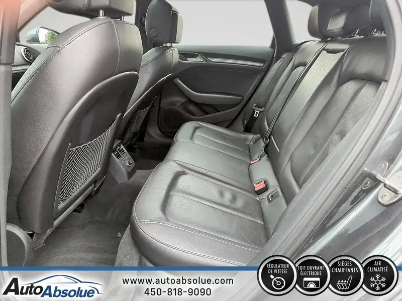 2016 Audi A3 Premium Plus, šedá, 166 000 km, dovoz Kanada — foto 8 z 12