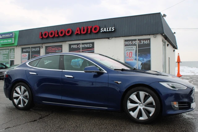 2020 Tesla Model S LONG RANGE PLUS, modrá, 113 430 km, dovoz Kanada — foto 1