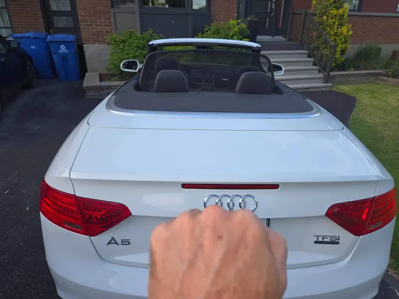 2015 Audi A5 Progressiv, bílá, 99 089 km, dovoz Kanada — foto 3 z 10