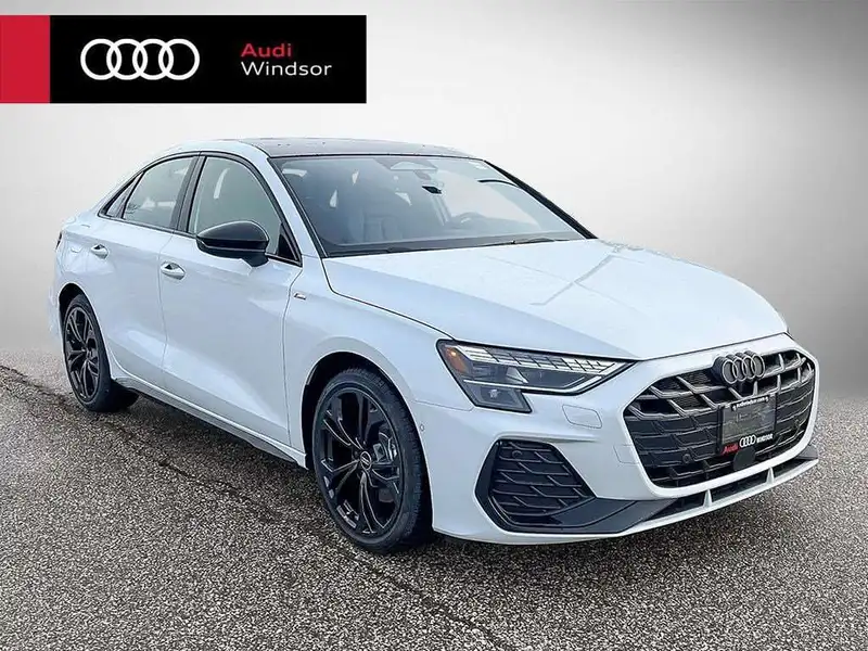 2026 Audi A3 Progressiv, bílá, 14 km, dovoz Kanada — foto 1