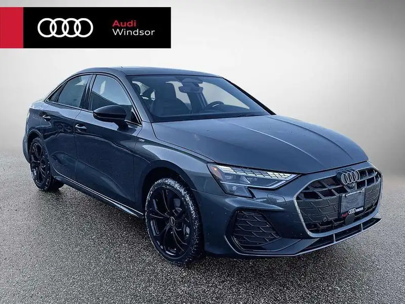 2026 Audi A3 Progressiv, šedá, 11 km, dovoz Kanada — foto 1