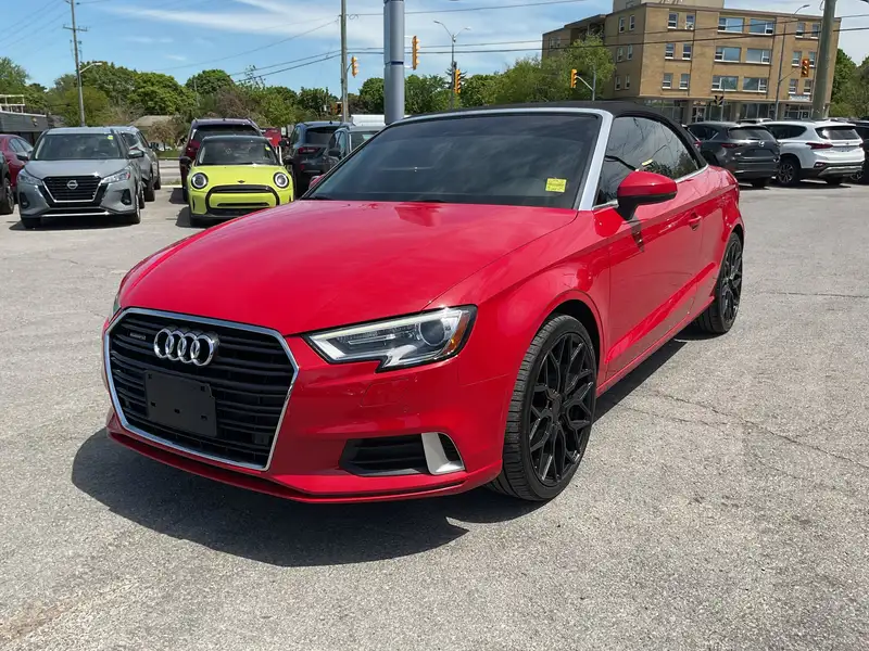 2017 Audi A3 2.0T Progressiv, červená, 52 753 km, dovoz Kanada — foto 2 z 12