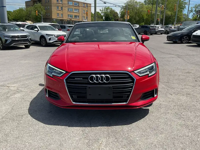 2017 Audi A3 2.0T Progressiv, červená, 52 753 km, dovoz Kanada — foto 3 z 12