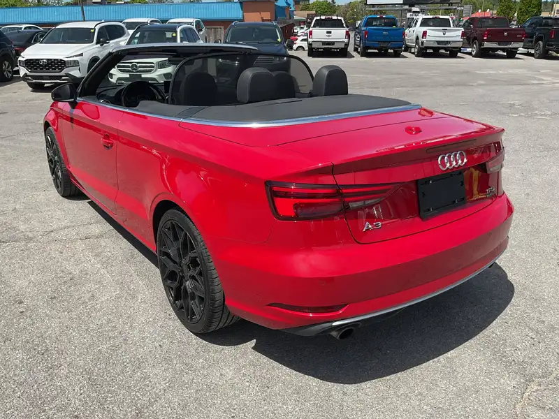 2017 Audi A3 2.0T Progressiv, červená, 52 753 km, dovoz Kanada — foto 5 z 12