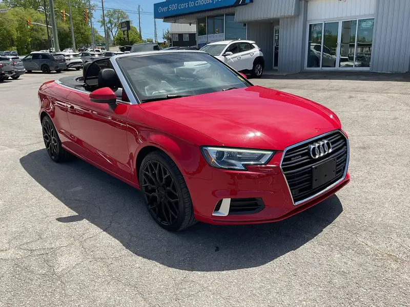 2017 Audi A3 2.0T Progressiv, červená, 52 753 km, dovoz Kanada — foto 9 z 12
