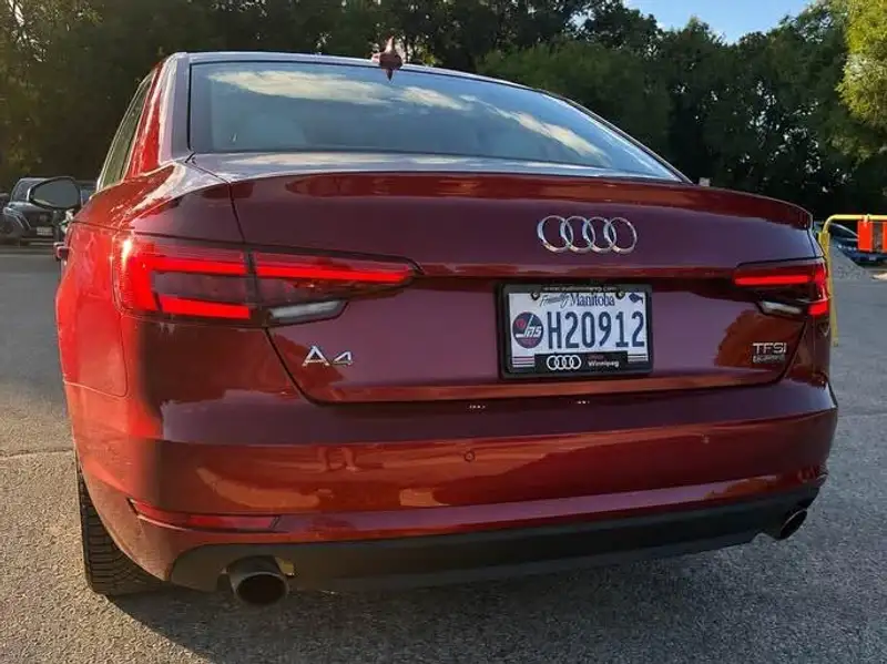 2017 Audi A4 Progressiv, červená, 148 000 km, dovoz Kanada — foto 2 z 12