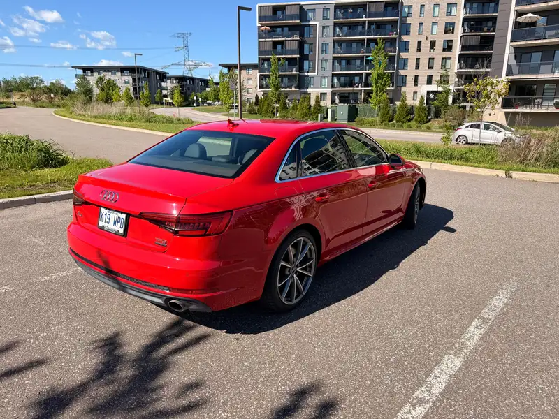2017 Audi A4 Progressiv, červená, 120 600 km, dovoz Kanada — foto 2 z 12