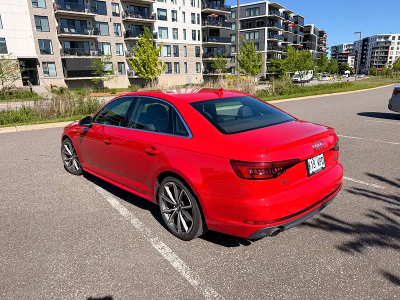 2017 Audi A4 Progressiv, červená, 120 600 km, dovoz Kanada — foto 3 z 12