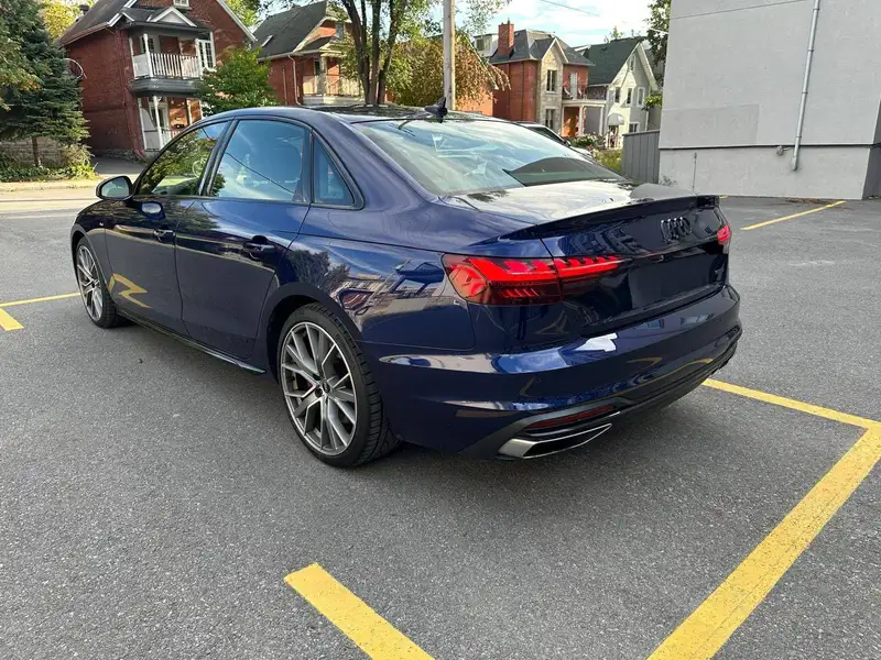 2022 Audi A4 Technik, modrá, 78 500 km, dovoz Kanada — foto 3 z 12