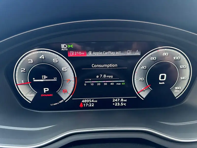 2022 Audi A4 Technik, modrá, 78 500 km, dovoz Kanada — foto 8 z 12