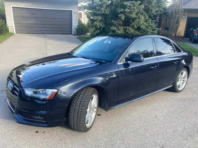 2015 Audi A4 Technik plus, modrá, 155 150 km, dovoz Kanada — foto 2 z 12