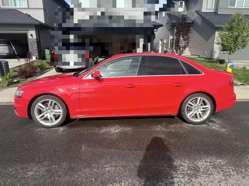 2015 Audi A4 Technik plus, červená, 157 000 km, dovoz Kanada — foto 2 z 11