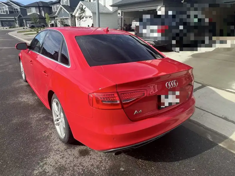 2015 Audi A4 Technik plus, červená, 157 000 km, dovoz Kanada — foto 3 z 11
