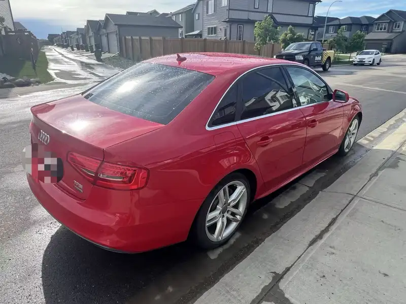 2015 Audi A4 Technik plus, červená, 157 000 km, dovoz Kanada — foto 4 z 11