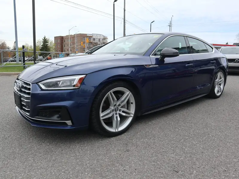 2018 Audi A5 Technik, modrá, 98 236 km, dovoz Kanada — foto 3 z 12