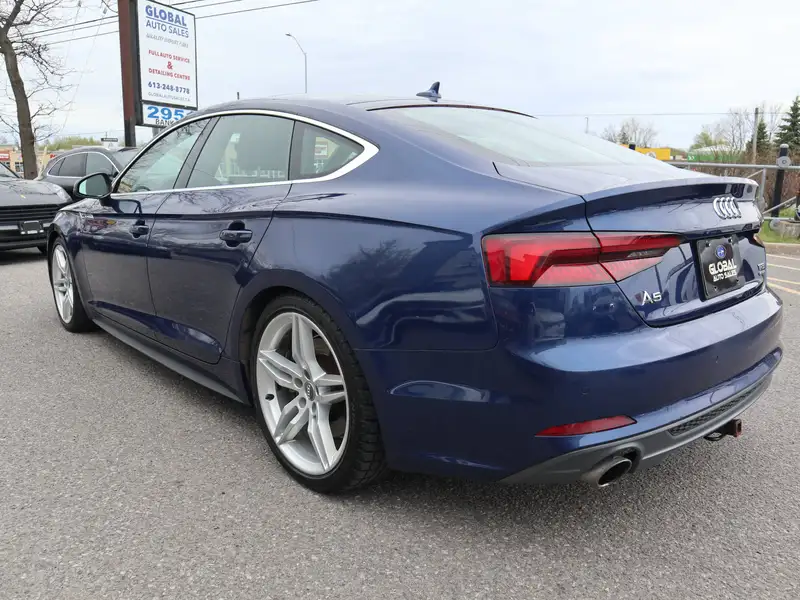 2018 Audi A5 Technik, modrá, 98 236 km, dovoz Kanada — foto 6 z 12