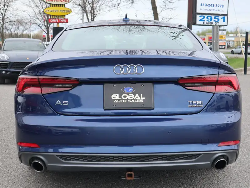 2018 Audi A5 Technik, modrá, 98 236 km, dovoz Kanada — foto 7 z 12