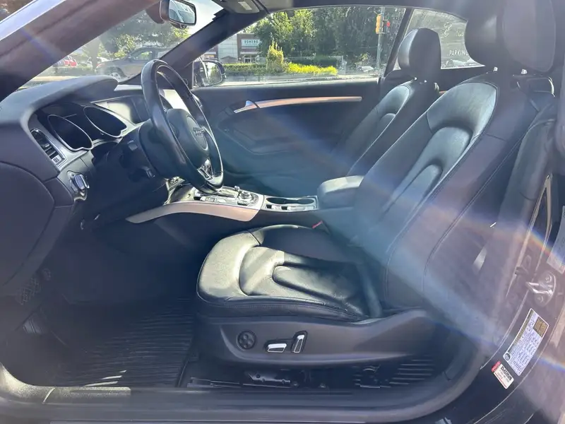 2015 Audi A5 2dr Conv Auto Technik, černá, 113 843 km, dovoz Kanada — foto 8 z 12