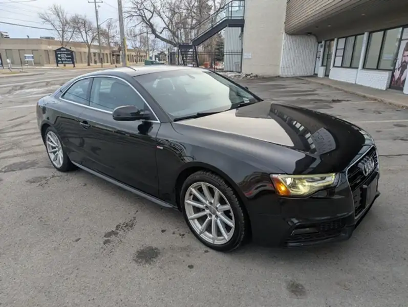 2016 Audi A5 2dr Cpe Auto Progressiv plus, černá, 166 970 km, dovoz Kanada — foto 1 z 12 2016 Audi A5 2dr Cpe Auto Progressiv plus, černá, 166 970 km, dovoz Kanada — foto 1 z 12