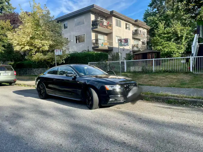 2017 Audi A5 Progressiv, černá, 38 000 km, dovoz Kanada — foto 5 z 6