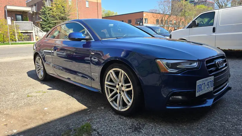 2015 Audi A5 Progressiv, modrá, 173 100 km, dovoz Kanada — foto 2 z 7