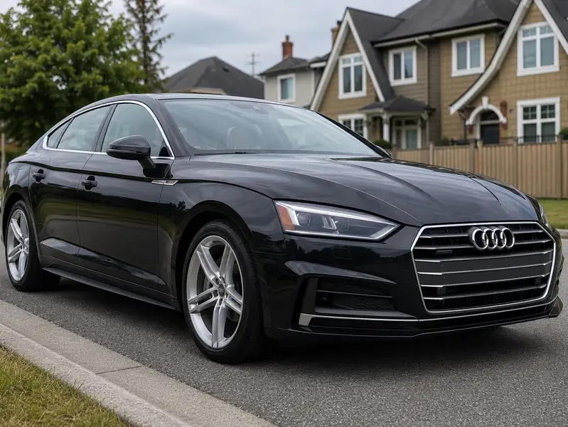 2018 Audi A5 Technik, černá, 78 500 km, dovoz Kanada — foto 5 z 9