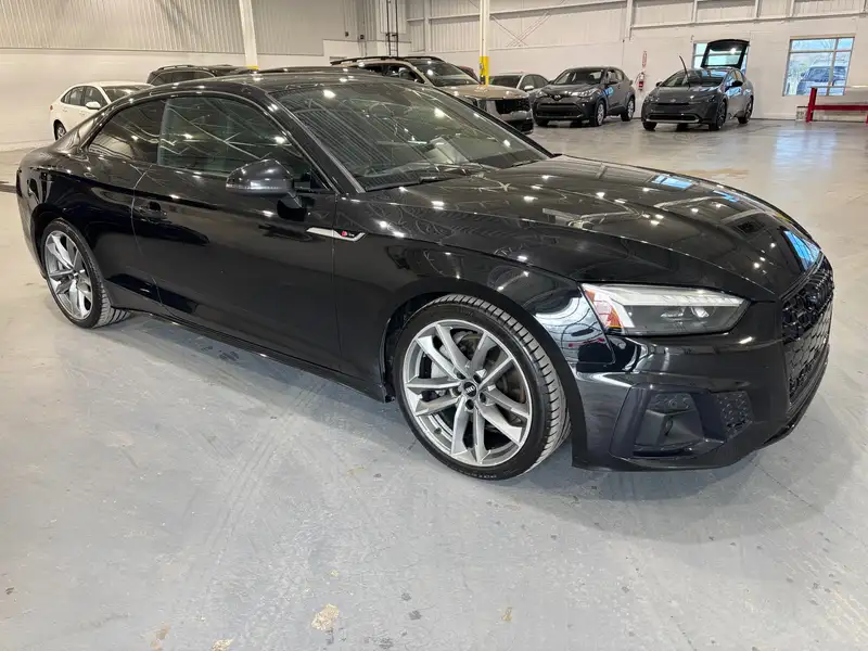 2021 Audi A5 Progressiv, černá, 51 400 km, dovoz Kanada — foto 3 z 8